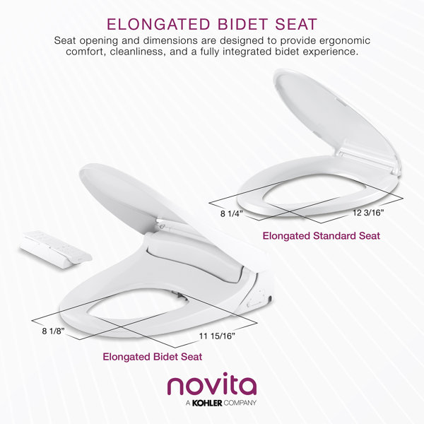 Kohler Novita Elongated Cleansing Toilet Seat White & Reviews